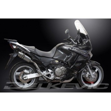 Delkevic slip-on kit Round RVS 200mm zonder e-keur - XL1000V Varadero (1999-2014)