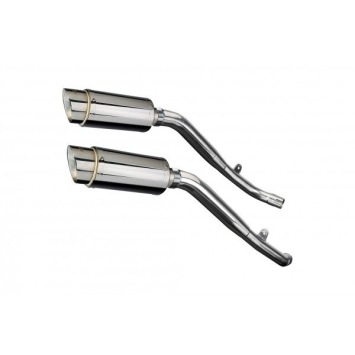 Delkevic slip-on kit Round RVS 200mm zonder e-keur - XL1000V Varadero (1999-2014)