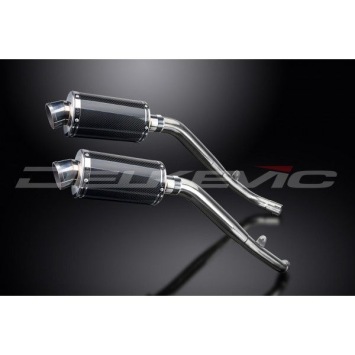 Delkevic slip-on kit Oval Carbon 225mm zonder e-keur - XL1000V Varadero (1999-2014)