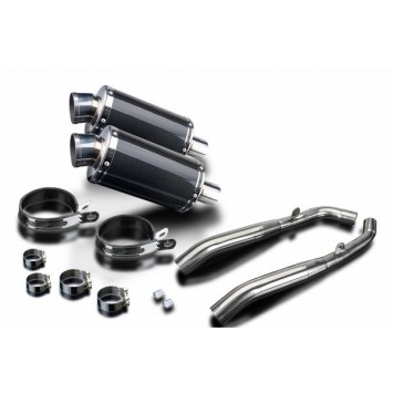 Delkevic slip-on kit Oval Carbon 225mm zonder e-keur - XL1000V Varadero (1999-2014)