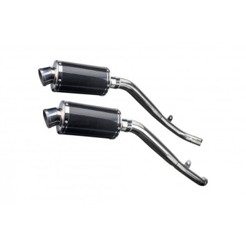 Delkevic slip-on kit Oval Carbon 225mm zonder e-keur - XL1000V Varadero (1999-2014)