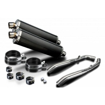 Delkevic slip-on kit Oval Carbon 450mm zonder e-keur - XL1000V Varadero (1999-2014)