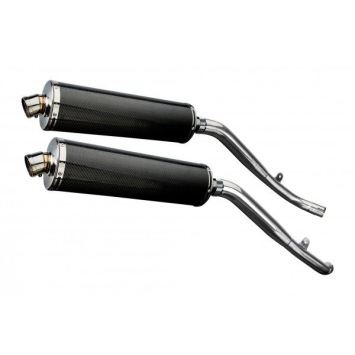 Delkevic slip-on kit Oval Carbon 450mm zonder e-keur - XL1000V Varadero (1999-2014)