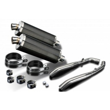 Delkevic slip-on kit Oval Carbon 350mm zonder e-keur - XL1000V Varadero (1999-2014)