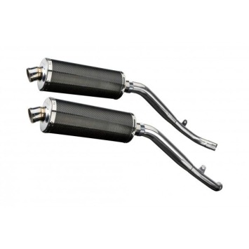 Delkevic slip-on kit Oval Carbon 350mm zonder e-keur - XL1000V Varadero (1999-2014)