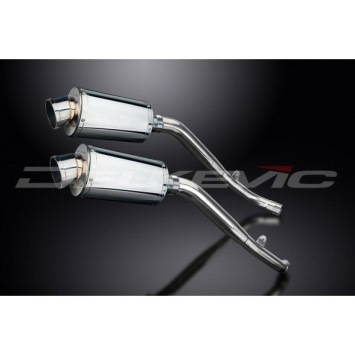 Delkevic slip-on kit Oval RVS 225mm zonder e-keur - XL1000V Varadero (1999-2014)