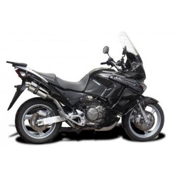 Delkevic slip-on kit Oval RVS 225mm zonder e-keur - XL1000V Varadero (1999-2014)