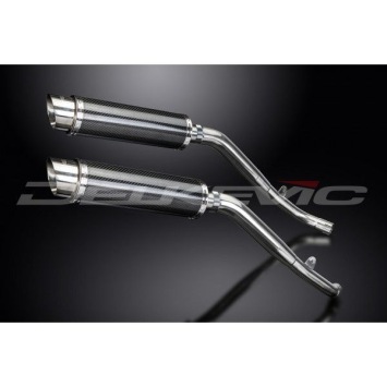 Delkevic slip-on kit Round Carbon 350mm zonder e-keur - XL1000V Varadero (1999-2014)