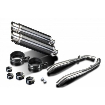 Delkevic slip-on kit Round Carbon 350mm zonder e-keur - XL1000V Varadero (1999-2014)