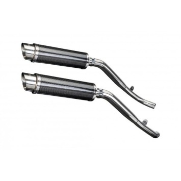 Delkevic slip-on kit Round Carbon 350mm zonder e-keur - XL1000V Varadero (1999-2014)