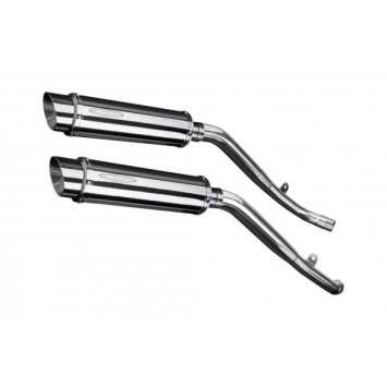 Delkevic slip-on kit Round RVS 350mm zonder e-keur - XL1000V Varadero (1999-2014)