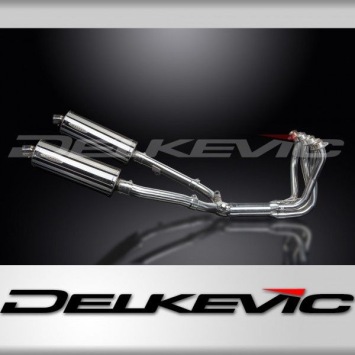 Delkevic volledig systeem Oval RVS 350mm zonder e-keur - X11 CB1100SF (1999-2002)