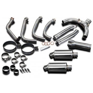 Delkevic volledig systeem Oval RVS 225mm zonder e-keur - X11 CB1100SF (1999-2002)