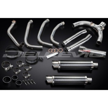 Delkevic volledig systeem Round Carbon 350mm zonder e-keur - X11 CB1100SF (1999-2002)