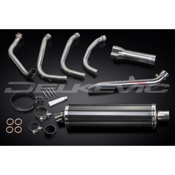 Delkevic volledig systeem Oval Carbon 450mm zonder e-keur - X11 CB1100SF (1999-2002)