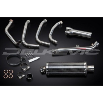 Delkevic volledig systeem Oval Carbon 350mm zonder e-keur - X11 CB1100SF (1999-2002)