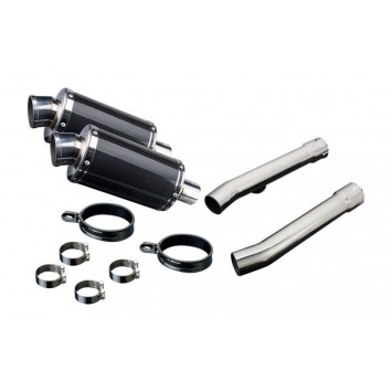 Delkevic slip-on kit Oval Carbon 225mm zonder e-keur - X11 CB1100SF (1999-2002)