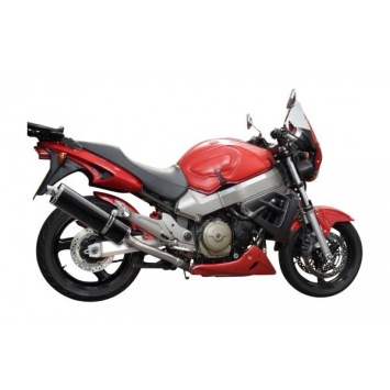 Delkevic slip-on kit Oval Carbon 450mm zonder e-keur - X11 CB1100SF (1999-2002)