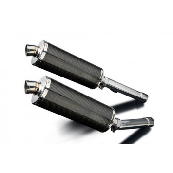 Delkevic slip-on kit Oval Carbon 350mm zonder e-keur - X11 CB1100SF (1999-2002)