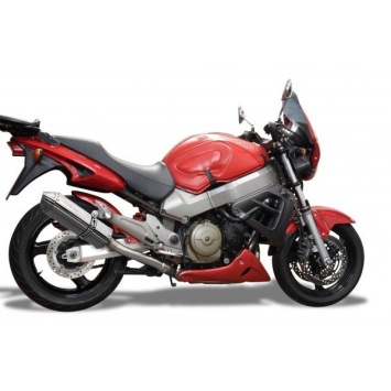 Delkevic slip-on kit Tri-Oval RVS 320mm zonder e-keur - X11 CB1100SF (1999-2002)