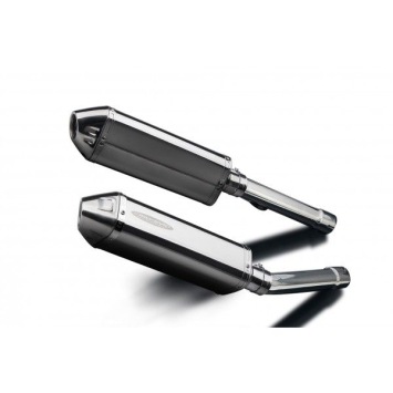 Delkevic slip-on kit Tri-Oval RVS 320mm zonder e-keur - X11 CB1100SF (1999-2002)