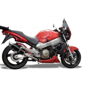 Delkevic slip-on kit Round Carbon 350mm zonder e-keur - X11 CB1100SF (1999-2002)