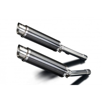 Delkevic slip-on kit Round Carbon 350mm zonder e-keur - X11 CB1100SF (1999-2002)