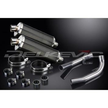 Delkevic slip-on kit Oval Carbon 350mm zonder e-keur - VTR1000SP1 (2000-2001)