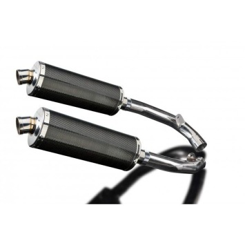 Delkevic slip-on kit Oval Carbon 350mm zonder e-keur - VTR1000SP1 (2000-2001)