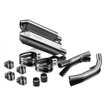 Delkevic slip-on kit Tri-Oval RVS 320mm - VTR1000SP1 (2000-2001)