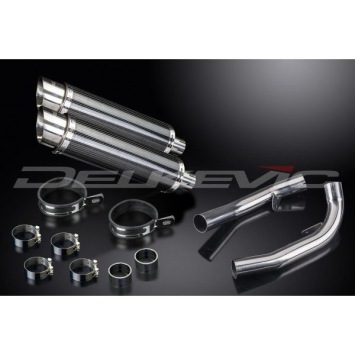 Delkevic slip-on kit Round Carbon 350mm zonder e-keur - VTR1000SP1 (2000-2001)