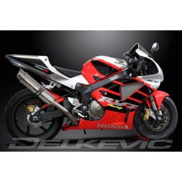 Delkevic slip-on kit Round RVS 350mm zonder e-keur - VTR1000SP1 (2000-2001)