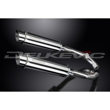 Delkevic slip-on kit Round RVS 350mm zonder e-keur - VTR1000SP1 (2000-2001)