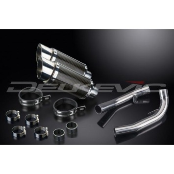 Delkevic slip-on kit Round Carbon 200mm zonder e-keur - VTR1000SP1 (2000-2001)