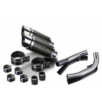 Delkevic slip-on kit Round Carbon 200mm zonder e-keur - VTR1000SP1 (2000-2001)