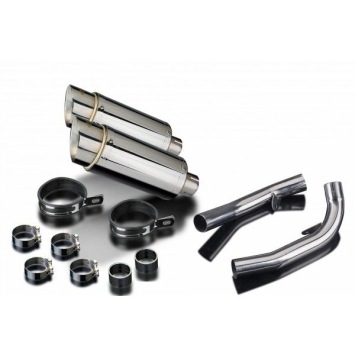 Delkevic slip-on kit Round RVS 200mm zonder e-keur - VTR1000SP1 (2000-2001)