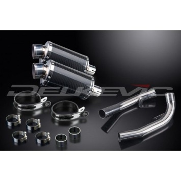 Delkevic slip-on kit Oval Carbon 225mm zonder e-keur - VTR1000SP1 (2000-2001)