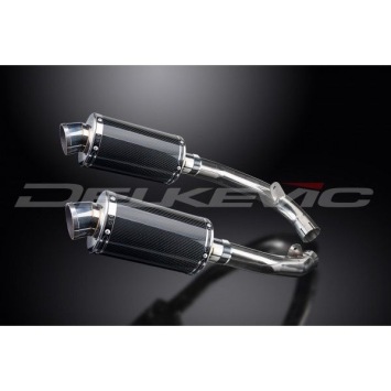 Delkevic slip-on kit Oval Carbon 225mm zonder e-keur - VTR1000SP1 (2000-2001)