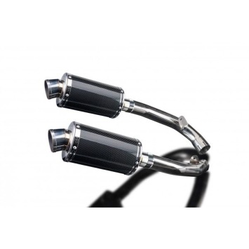 Delkevic slip-on kit Oval Carbon 225mm zonder e-keur - VTR1000SP1 (2000-2001)