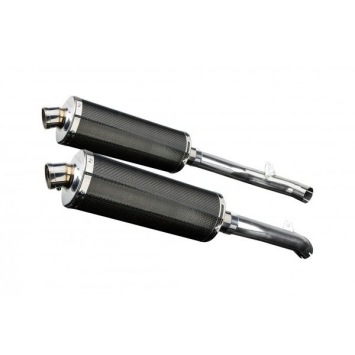 Delkevic slip-on kit Oval Carbon 350mm zonder e-keur - VTR1000SP2 (2002-2010)