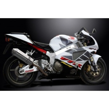 Delkevic slip-on kit Tri-Oval RVS 320mm zonder e-keur - VTR1000SP2 (2002-2010)