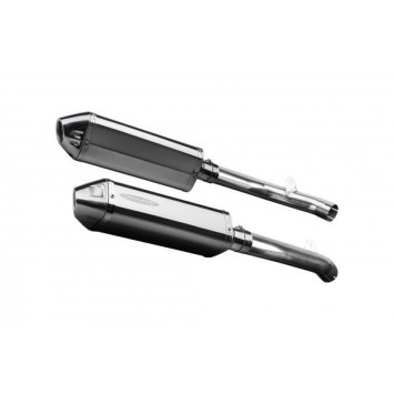 Delkevic slip-on kit Tri-Oval RVS 320mm zonder e-keur - VTR1000SP2 (2002-2010)