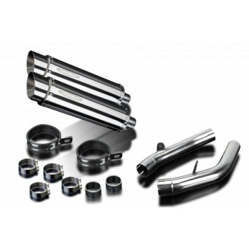 Delkevic slip-on kit Round RVS 350mm zonder e-keur - VTR1000SP2 (2002-2010)