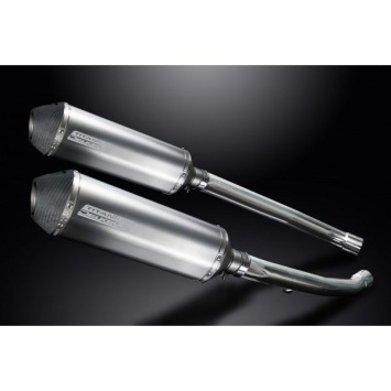 Delkevic slip-on kit X-Oval Titanium 343mm zonder e-keur - ZZR1400 (2012-2020)