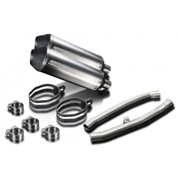 Delkevic slip-on kit X-Oval Titanium 343mm zonder e-keur - ZZR1400 (2012-2020)
