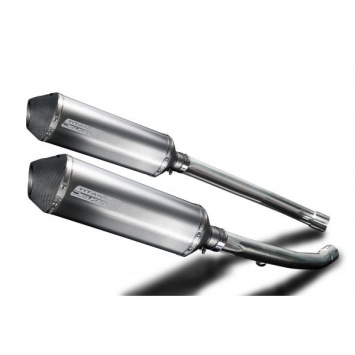 Delkevic slip-on kit X-Oval Titanium 343mm zonder e-keur - ZZR1400 (2012-2020)