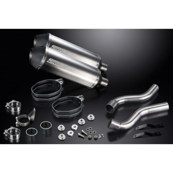 Delkevic slip-on kit X-Oval Titanium 343mm zonder e-keur - Z1000SX (2010-2019)