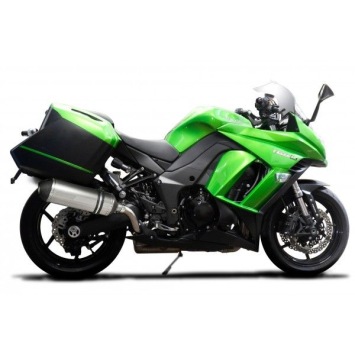 Delkevic slip-on kit X-Oval Titanium 343mm zonder e-keur - Z1000SX (2010-2019)