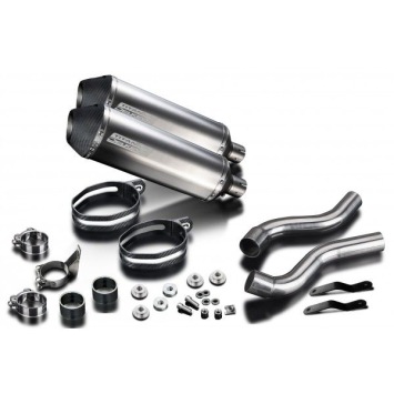 Delkevic slip-on kit X-Oval Titanium 343mm zonder e-keur - Z1000SX (2010-2019)