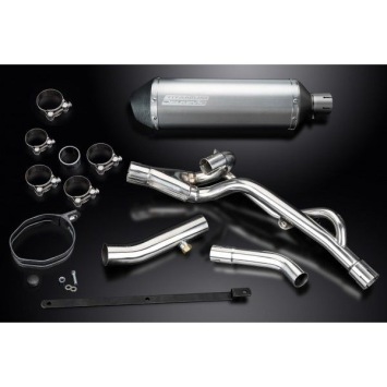 Delkevic slip-on kit X-Oval Titanium 343mm zonder e-keur - DL650 V-Strom (2004-2011)